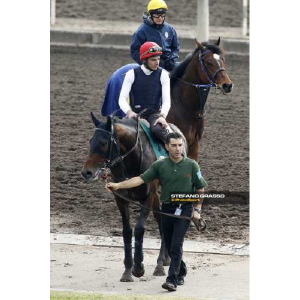 Morning track works at Sha Tin racecourse - Endo Botti on Jakkalberry Hong Kong- Sha Tin, 10th dec. 2010 ph. Stefano Grasso