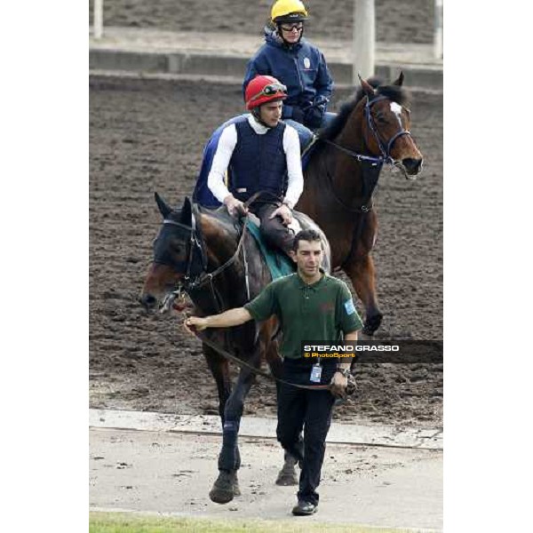 Morning track works at Sha Tin racecourse - Endo Botti on Jakkalberry Hong Kong- Sha Tin, 10th dec. 2010 ph. Stefano Grasso