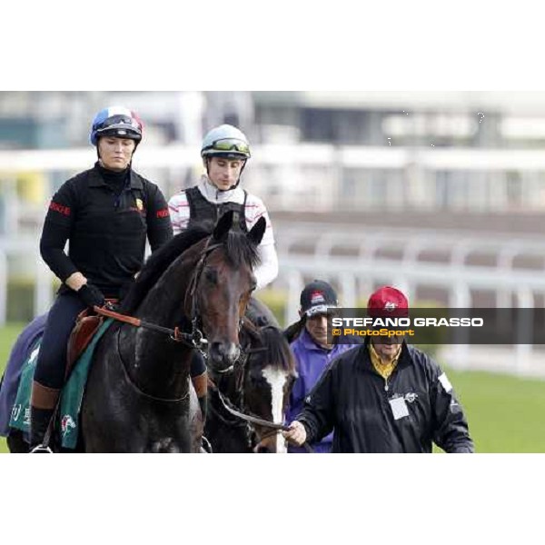Morning track works at Sha Tin racecourse - Alain de Royer DuprÃ¨ with Americain Hong Kong- Sha Tin, 10th dec. 2010 ph. Stefano Grasso
