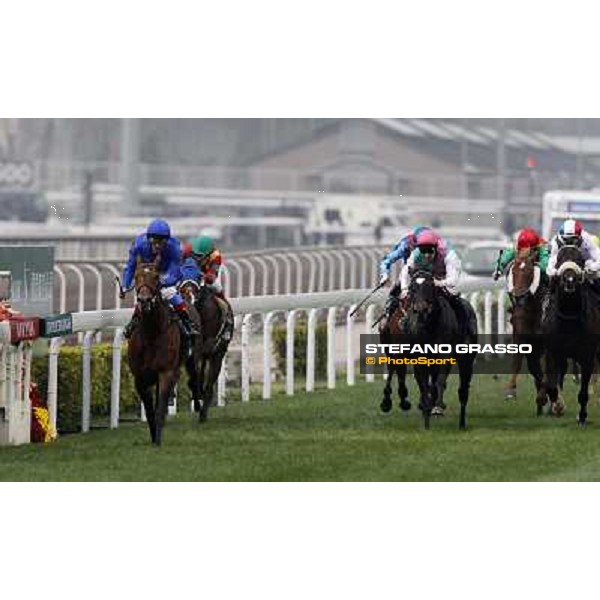 Frankie Dettori on Mastery wins the Cathay Pacific Hong Kong Vase Hong Kong- Sha Tin, 12th dec. 2010 ph. Stefano Grasso