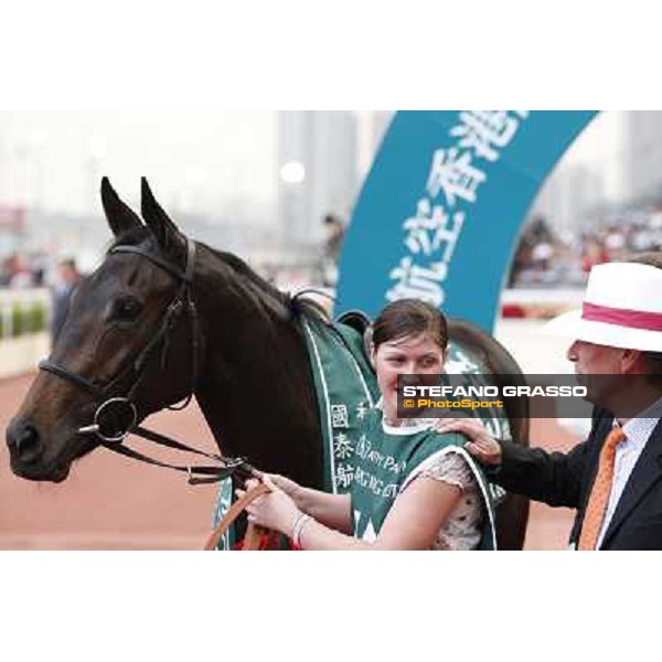 Ryan Moore on Snow Fairy wins the Cathay Pacific Hong Kong Cup Hong Kong- Sha Tin, 12th dec. 2010 ph. Stefano Grasso