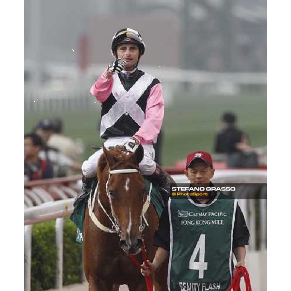 Gerard Mosse on Beauty Flash wins the Cathay Pacific Hong Kong Mile Hong Kong- Sha Tin, 12th dec. 2010 ph. Stefano Grasso