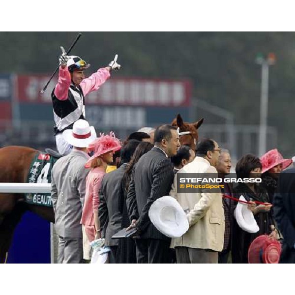 Gerard Mosse on Beauty Flash wins the Cathay Pacific Hong Kong Mile Hong Kong- Sha Tin, 12th dec. 2010 ph. Stefano Grasso