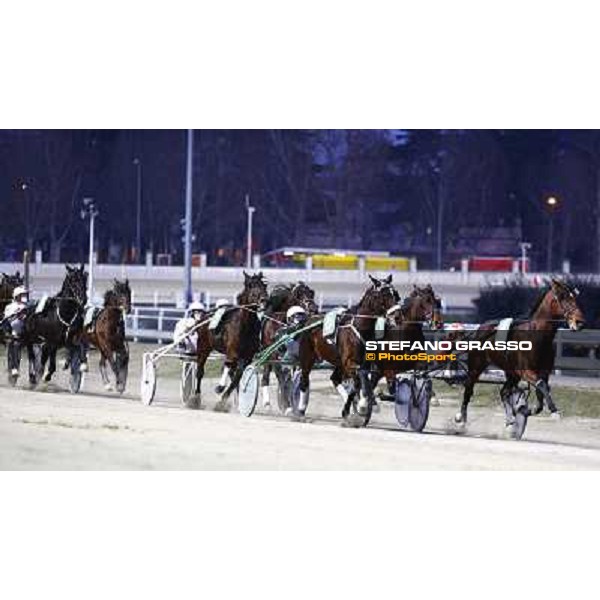 Pietro Gubellini with Revirade wins the Gran Premio Mario Locatelli Milan - San Siro racetrack, 23rd january 2011 ph. Stefano Grasso