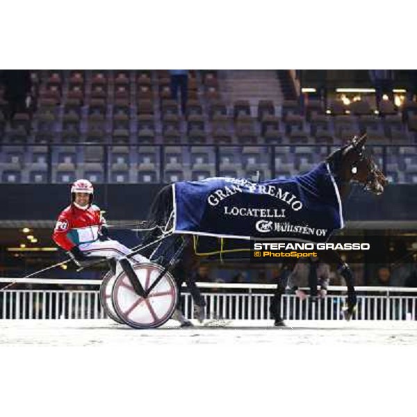Pietro Gubellini with Revirade wins the Gran Premio Mario Locatelli Milan - San Siro racetrack, 23rd january 2011 ph. Stefano Grasso
