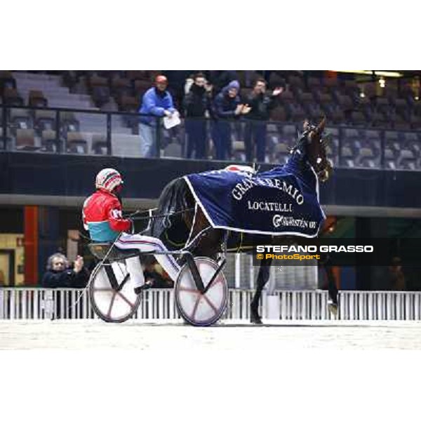 Pietro Gubellini with Revirade wins the Gran Premio Mario Locatelli Milan - San Siro racetrack, 23rd january 2011 ph. Stefano Grasso