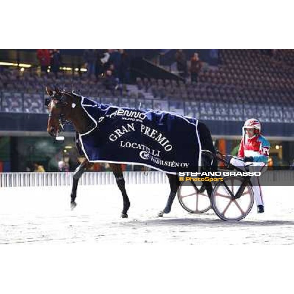 Pietro Gubellini with Revirade wins the Gran Premio Mario Locatelli Milan - San Siro racetrack, 23rd january 2011 ph. Stefano Grasso