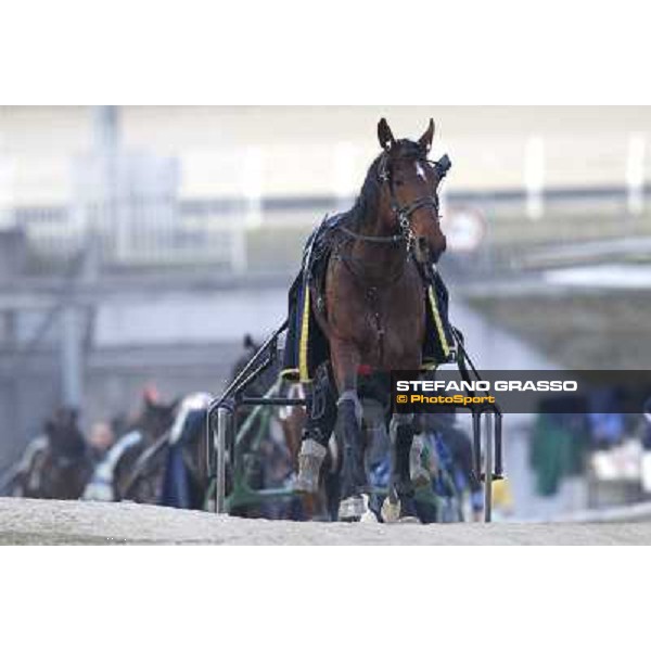 Pietro Gubellini with Revirade wins the Gran Premio Mario Locatelli Milan - San Siro racetrack, 23rd january 2011 ph. Stefano Grasso
