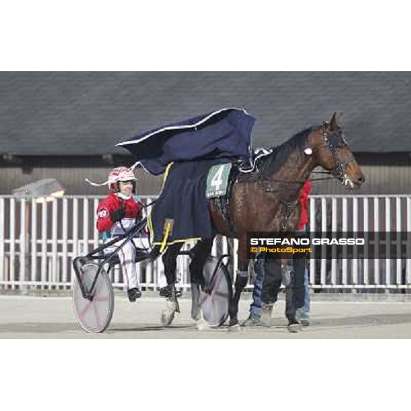 Pietro Gubellini with Revirade wins the Gran Premio Mario Locatelli Milan - San Siro racetrack, 23rd january 2011 ph. Stefano Grasso