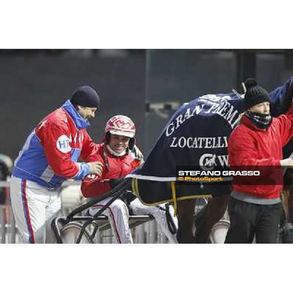 Pietro Gubellini with Revirade wins the Gran Premio Mario Locatelli Milan - San Siro racetrack, 23rd january 2011 ph. Stefano Grasso
