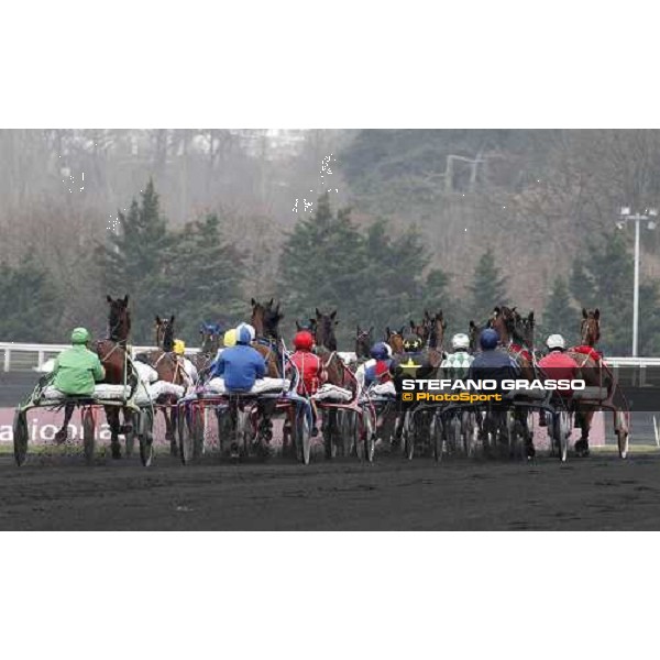 Eric Raffin with Rapid Lebel wins the Prix du Luxembourg Paris-Vincennes, 29th january 2011 ph. Stefano Grasso