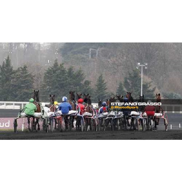 Eric Raffin with Rapid Lebel wins the Prix du Luxembourg Paris-Vincennes, 29th january 2011 ph. Stefano Grasso