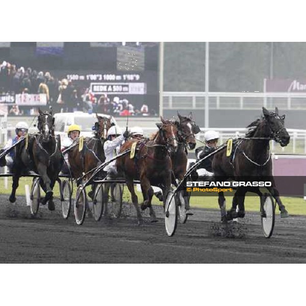 Eric Raffin with Rapid Lebel wins the Prix du Luxembourg Paris-Vincennes, 29th january 2011 ph. Stefano Grasso