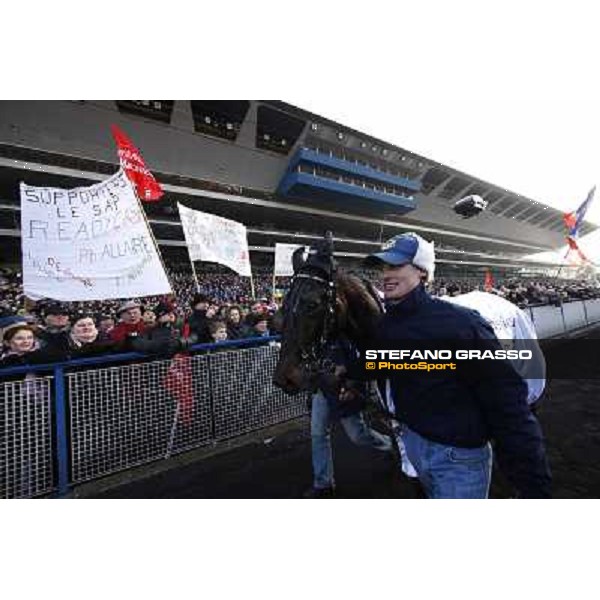 Grand Prix d\'Amerique 2011 - Frank Nivard with Ready Cash wins the Grand Prix d\'Amerique Paris-Vincennes, 30th january 2011 ph. Stefano Grasso