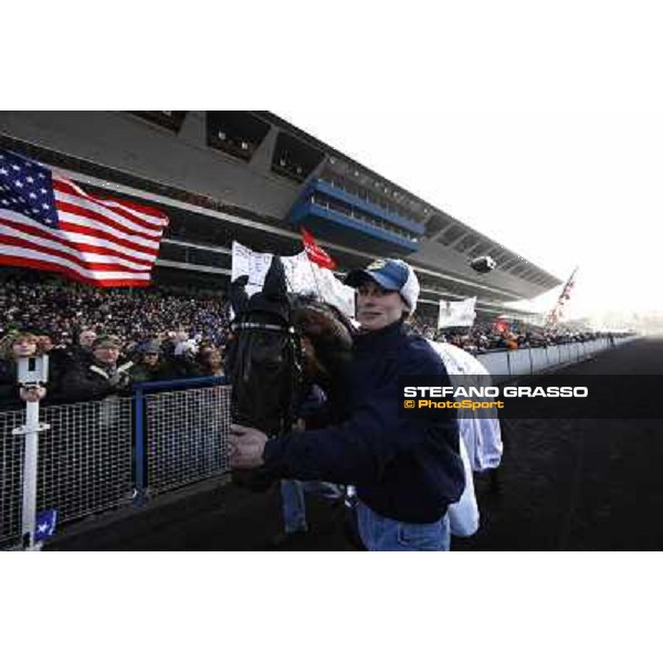 Grand Prix d\'Amerique 2011 - Frank Nivard with Ready Cash wins the Grand Prix d\'Amerique Paris-Vincennes, 30th january 2011 ph. Stefano Grasso