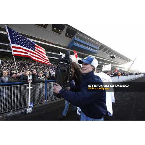 Grand Prix d\'Amerique 2011 - Frank Nivard with Ready Cash wins the Grand Prix d\'Amerique Paris-Vincennes, 30th january 2011 ph. Stefano Grasso