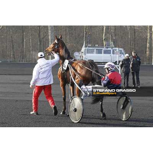 Grand Prix d\'Amerique 2011 - Frank Nivard with Ready Cash wins the Grand Prix d\'Amerique Paris-Vincennes, 30th january 2011 ph. Stefano Grasso