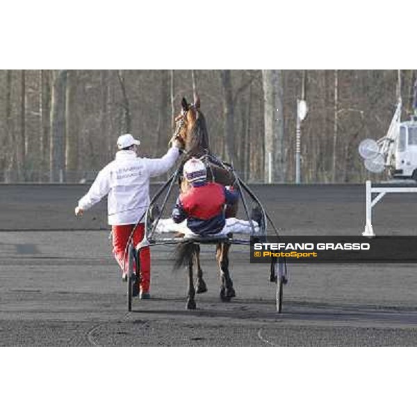 Grand Prix d\'Amerique 2011 - Frank Nivard with Ready Cash wins the Grand Prix d\'Amerique Paris-Vincennes, 30th january 2011 ph. Stefano Grasso