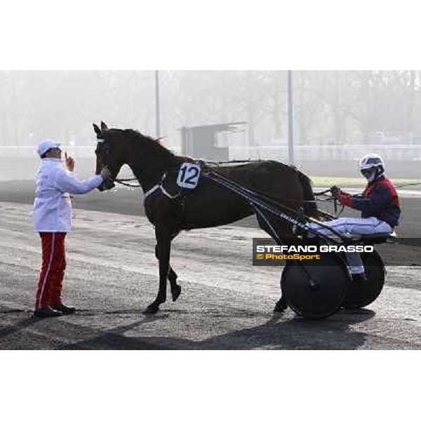 Grand Prix d\'Amerique 2011 - Frank Nivard with Ready Cash wins the Grand Prix d\'Amerique Paris-Vincennes, 30th january 2011 ph. Stefano Grasso