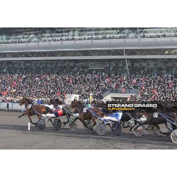 Grand Prix d\'Amerique 2011 - Frank Nivard with Ready Cash wins the Grand Prix d\'Amerique Paris-Vincennes, 30th january 2011 ph. Stefano Grasso