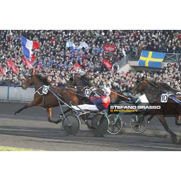 Grand Prix d\'Amerique 2011 - Frank Nivard with Ready Cash wins the Grand Prix d\'Amerique Paris-Vincennes, 30th january 2011 ph. Stefano Grasso