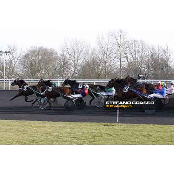 Grand Prix d\'Amerique 2011 - Frank Nivard with Ready Cash wins the Grand Prix d\'Amerique Paris-Vincennes, 30th january 2011 ph. Stefano Grasso