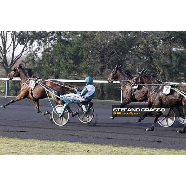 Grand Prix d\'Amerique 2011 - Frank Nivard with Ready Cash wins the Grand Prix d\'Amerique Paris-Vincennes, 30th january 2011 ph. Stefano Grasso