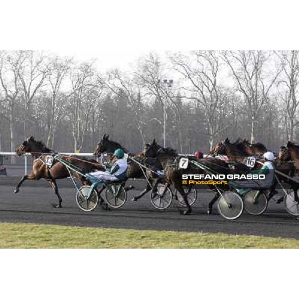 Grand Prix d\'Amerique 2011 - Frank Nivard with Ready Cash wins the Grand Prix d\'Amerique Paris-Vincennes, 30th january 2011 ph. Stefano Grasso