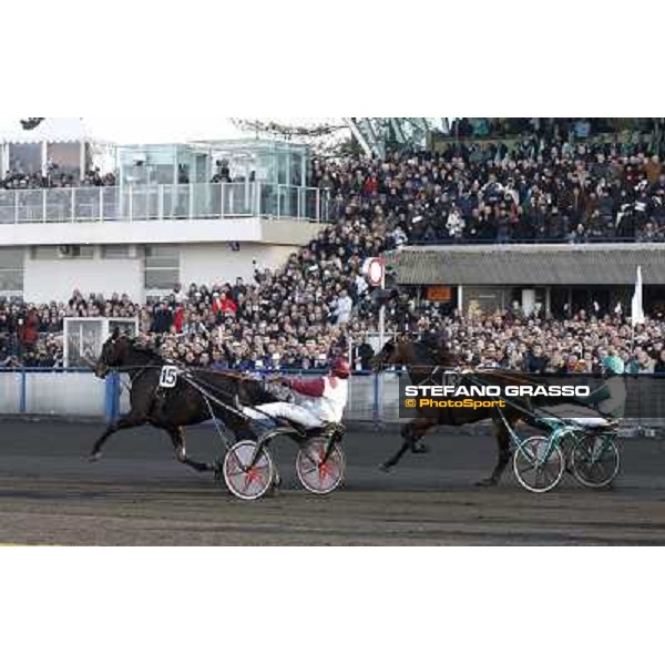 Grand Prix d\'Amerique 2011 - Frank Nivard with Ready Cash wins the Grand Prix d\'Amerique Paris-Vincennes, 30th january 2011 ph. Stefano Grasso