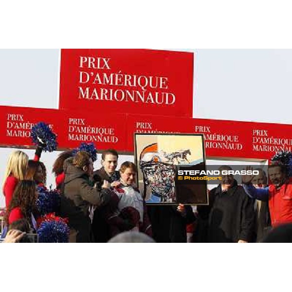 Grand Prix d\'Amerique 2011 - Frank Nivard with Ready Cash wins the Grand Prix d\'Amerique Paris-Vincennes, 30th january 2011 ph. Stefano Grasso