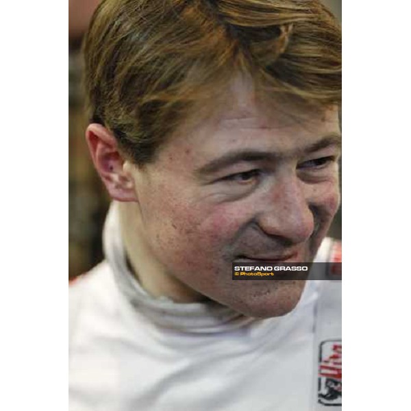 Franck Nivard pictured during the press conference, after winning the 90¡ Grand Prix d\'Amerique Paris-Vincennes, 30th january 2011 ph. Stefano Grasso