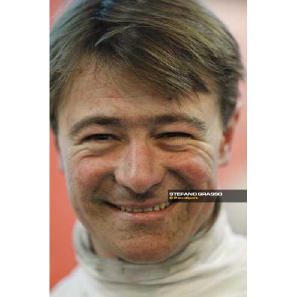 Franck Nivard pictured during the press conference, after winning the 90¡ Grand Prix d\'Amerique Paris-Vincennes, 30th january 2011 ph. Stefano Grasso