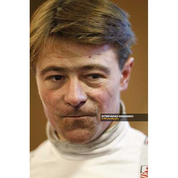 Franck Nivard pictured during the press conference, after winning the 90¡ Grand Prix d\'Amerique Paris-Vincennes, 30th january 2011 ph. Stefano Grasso