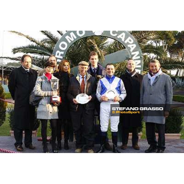 Dirk Fuhrmann on Frammassone wins the 63¡ Gran Corsa Siepi di Roma Roma Capannelle, 12th febr. 2011 ph. Stefano Grasso