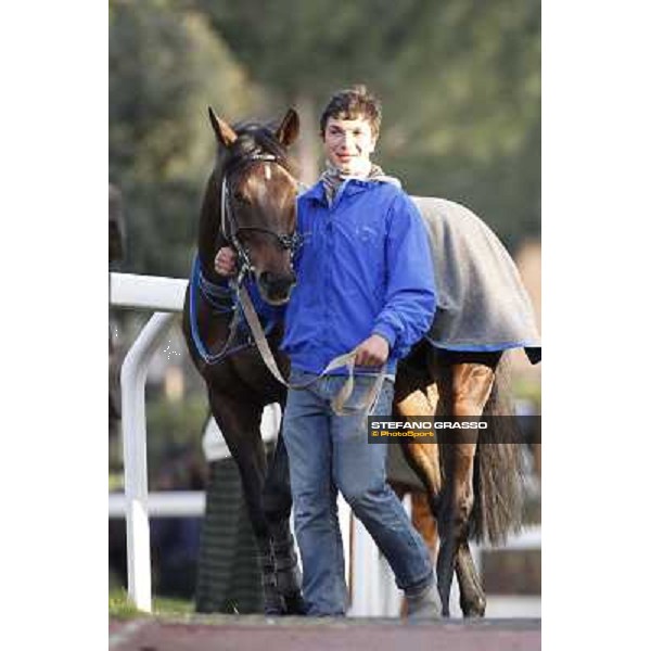 Dirk Fuhrmann on Frammassone wins the 63¡ Gran Corsa Siepi di Roma Roma Capannelle, 12th febr. 2011 ph. Stefano Grasso