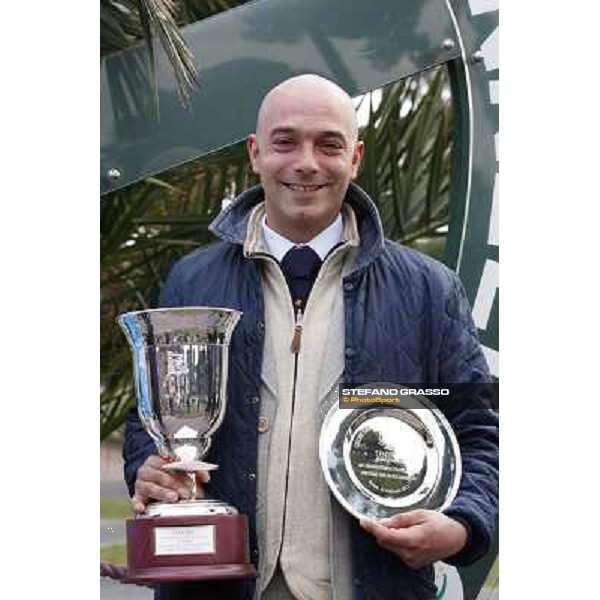 Dirk Fuhrmann on St Petersbourg wins the 122¡ Grande Steeple Chase di Roma - Mem.Gen.MArio Argenton Roma Capannelle, 12th febr. 2011 ph. Stefano Grasso