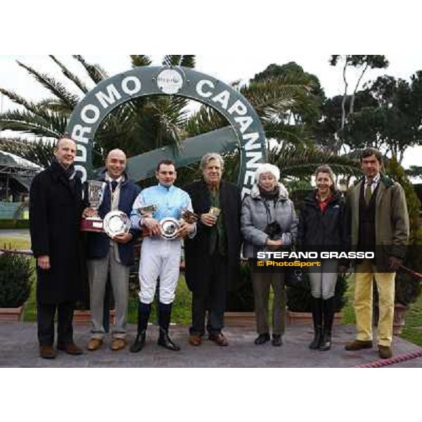 Dirk Fuhrmann on St Petersbourg wins the 122¡ Grande Steeple Chase di Roma - Mem.Gen.MArio Argenton Roma Capannelle, 12th febr. 2011 ph. Stefano Grasso
