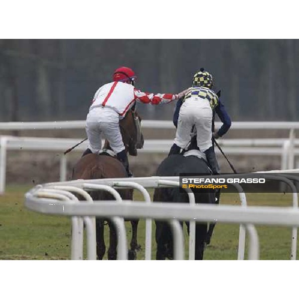 Fabio Branca and Dagda Mor win the Premio Enrico Camici Pisa - San Rossore racetrack, 13th february 2011 ph.Stefano Grasso - www.stefanograsso.com