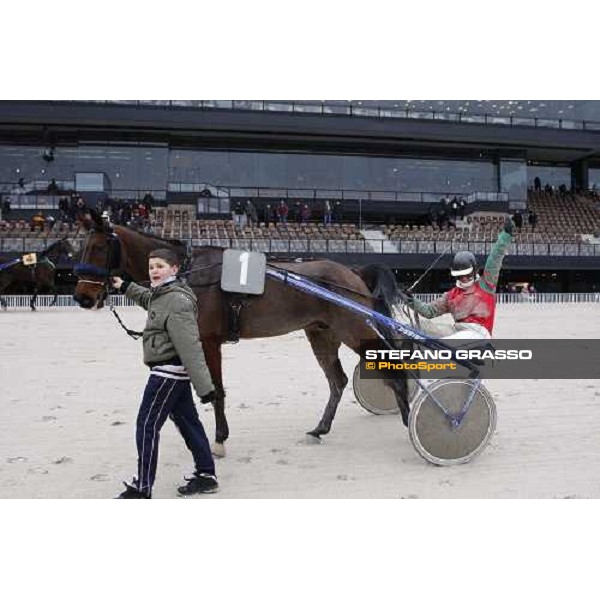 Irina Pockar with Le Pape wins the Trofeo Snai delle Stelle - \'Memorial Ada e Leandro Pantano\' Milan- San Siro racetrack, 20th february 2011 ph.Stefano Grasso - www.stefanograsso.com