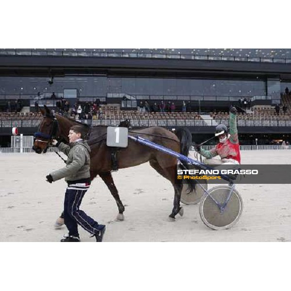 Irina Pockar with Le Pape wins the Trofeo Snai delle Stelle - \'Memorial Ada e Leandro Pantano\' Milan- San Siro racetrack, 20th february 2011 ph.Stefano Grasso - www.stefanograsso.com