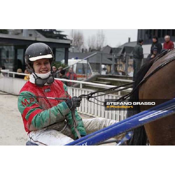 Irina Pockar with Le Pape wins the Trofeo Snai delle Stelle - \'Memorial Ada e Leandro Pantano\' Milan- San Siro racetrack, 20th february 2011 ph.Stefano Grasso - www.stefanograsso.com