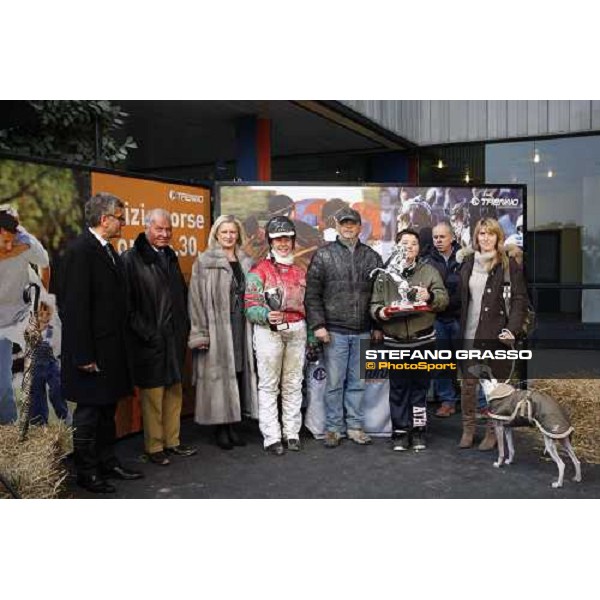 Irina Pockar with Le Pape wins the Trofeo Snai delle Stelle - \'Memorial Ada e Leandro Pantano\' Milan- San Siro racetrack, 20th february 2011 ph.Stefano Grasso - www.stefanograsso.com