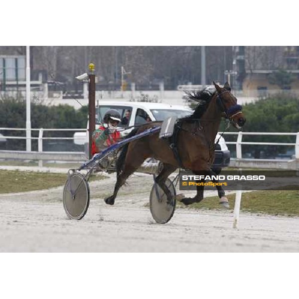 Irina Pockar with Le Pape wins the Trofeo Snai delle Stelle - \'Memorial Ada e Leandro Pantano\' Milan- San Siro racetrack, 20th february 2011 ph.Stefano Grasso - www.stefanograsso.com