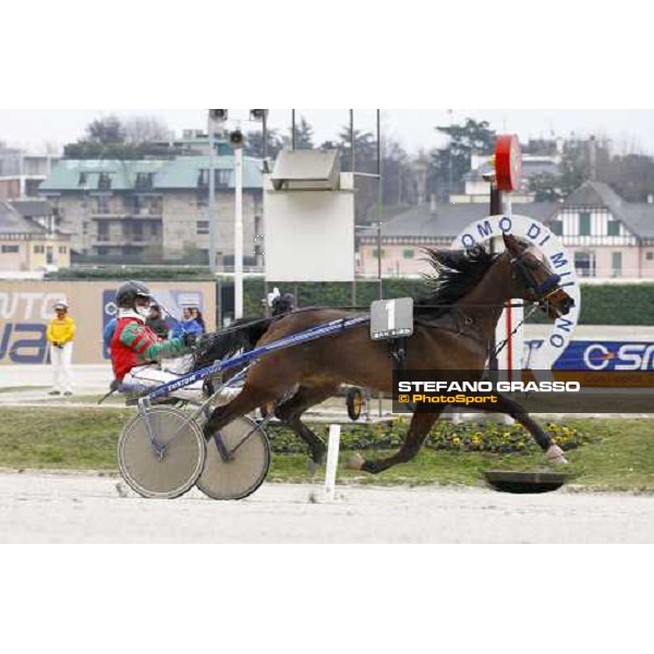 Irina Pockar with Le Pape wins the Trofeo Snai delle Stelle - \'Memorial Ada e Leandro Pantano\' Milan- San Siro racetrack, 20th february 2011 ph.Stefano Grasso - www.stefanograsso.com
