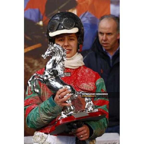 Irina Pockar with Le Pape wins the Trofeo Snai delle Stelle - \'Memorial Ada e Leandro Pantano\' Milan- San Siro racetrack, 20th february 2011 ph.Stefano Grasso - www.stefanograsso.com