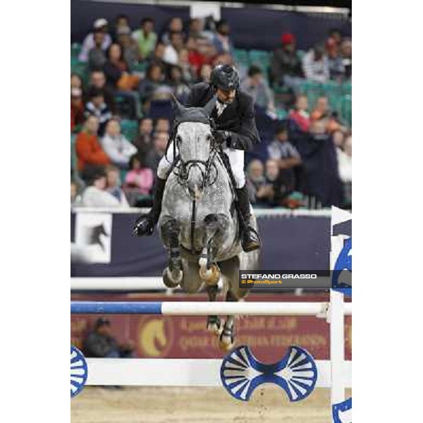 Sh Ali Bin Khalid Al Thani with Duhkan wins the Class 4 - Grand Prix at the Global Champions Tour Doha, 18th march 2011 ph.Stefano Grasso/GCT