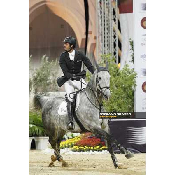 Sh Ali Bin Khalid Al Thani with Duhkan wins the Class 4 - Grand Prix at the Global Champions Tour Doha, 18th march 2011 ph.Stefano Grasso/GCT