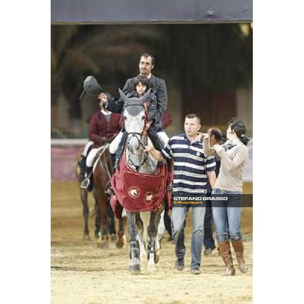 Sh Ali Bin Khalid Al Thani with Duhkan wins the Class 4 - Grand Prix at the Global Champions Tour Doha, 18th march 2011 ph.Stefano Grasso/GCT