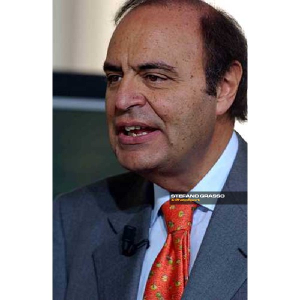 talkshow \'Imprenditoria e Sport\' Bruno Vespa Milan San Siro 17th october 2004 ph. Stefano Grasso