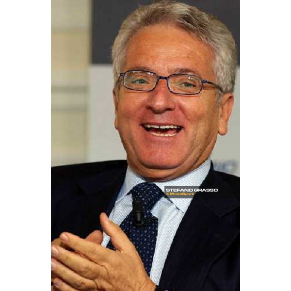 talkshow \'Imprenditoria e Sport\' dott. Antonio Matarrese, President of Unire Milan San Siro 17th october 2004 ph. Stefano Grasso